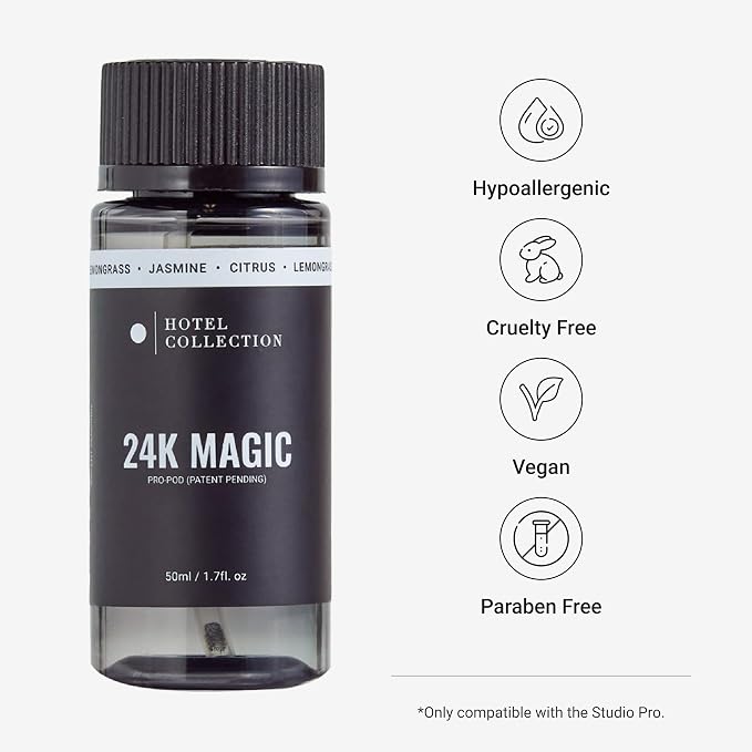 Hotel Collection Diffuser Oil-24K Magic Pro-Pod-Aromatherapy Essential Fragrance Oil-Italian Bergamot, Lemongrass & Sweet Laurel Leaf-50ML 1.7 Fl oz
