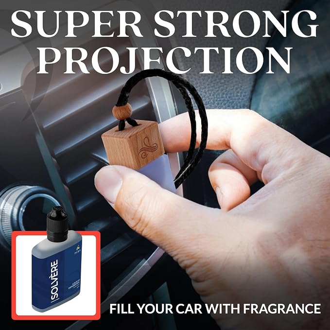 Solvère Car Air Freshener Refill (50ml) | Long Lasting Car Perfume with Solvère Fragrance | Strong Automotive Air Freshener by Perfa