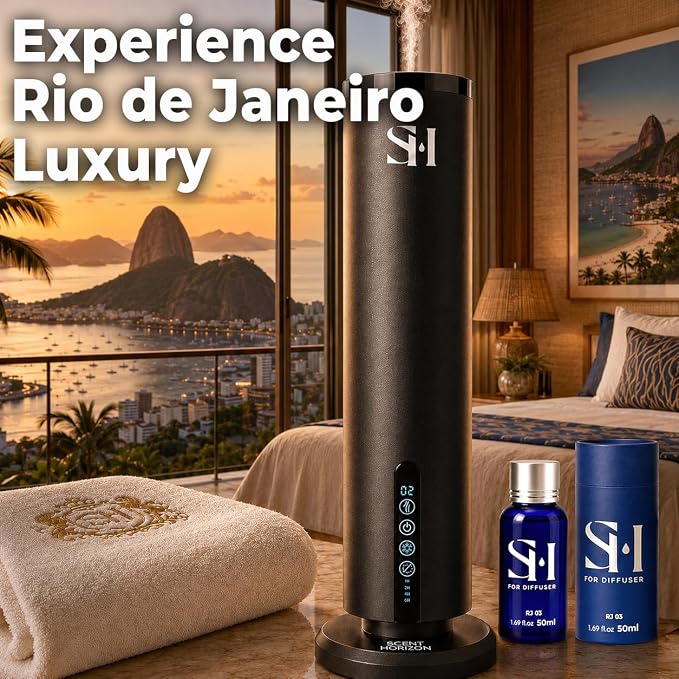 Inspired by 5-Star Hotel Rio de Janeiro RJ03 Hotel Scent Diffuser Oil | 1.69 Fl oz (50 ml) - Waterless Diffuser Oil Refill & Highly Concentrated Fragrance Oil, Diffuser Oil Scents, Hotel Oil Diffuser