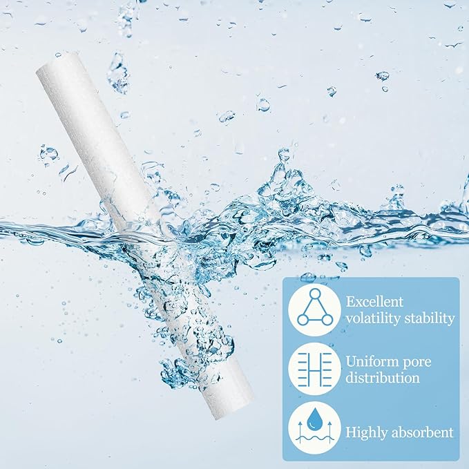 60 PCS Diffuser Wicks, Humidifier Filter Replacement Sticks, 2.75 Inch Length 0.31 Inch Diameter Absorbent Cotton Wick Refills, Air Diffuser Pure Cotton Wicks for Office Bedroom