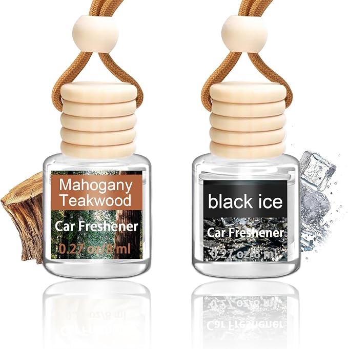 2Pack Air Freshener Diffuser, Hanging Air Fragrance Essential Oil Diffuser, Car Scents Accessories Cute Car Interior Decor,Romantic Valentines Day Gift for Her,Car Air Fresheners for Women & Men Gift
