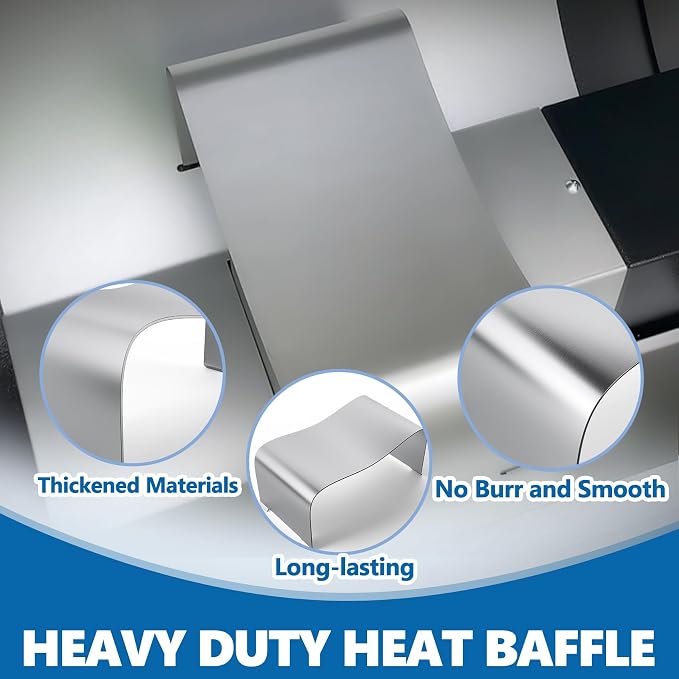 SafBbcue Heat Baffle Diffuser Replacement for Traeger Ironwood 650/885 Pellet Grill Parts, Replace for Traeger PRO 575/780 Pellet Grill Heat Baffle Diffuser Parts, Heavy Duty Steel