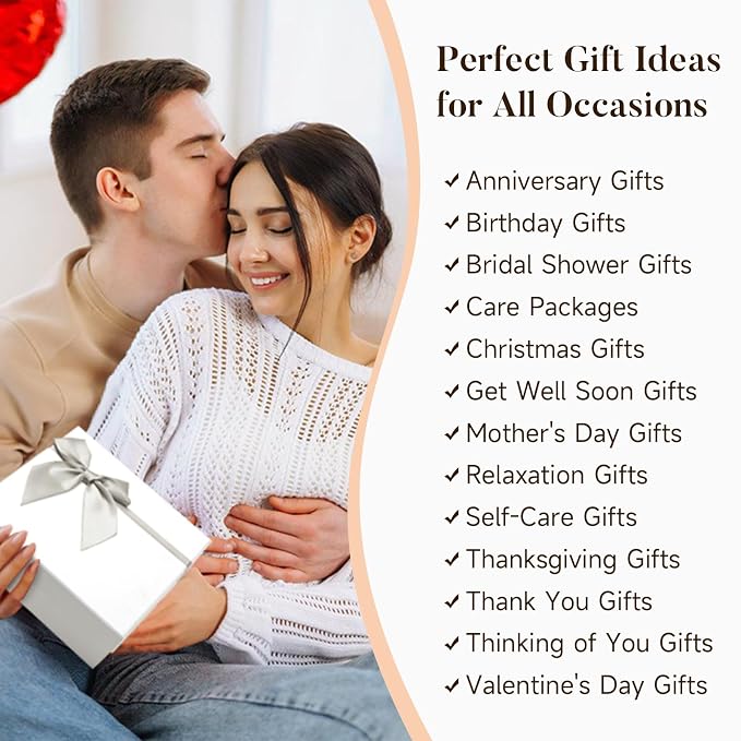 Spa Gifts for Women 10Pcs Mothers Day Gifts Happy Birthday Gift Baskets, Christmas Relaxing Home SPA Kit Bath Set Self Care Package Thank You Box for Mom Her Sister Teacher Friends Friendship