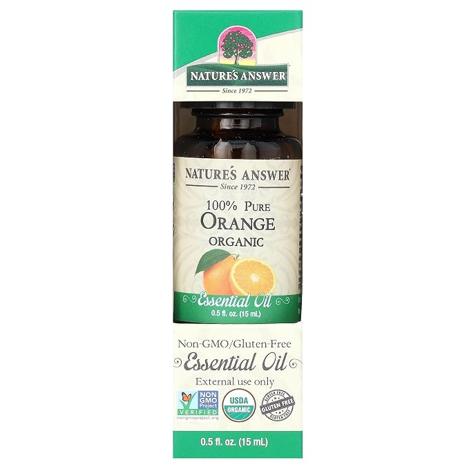 Nature’s Answer USDA Organic Lemongrass Essential Oil, 100% Pure | Natural Aromatherapy Oil for Diffuser/Humidifier, Steam Distilled 0.5 fl oz. (15ml) | Made in USA