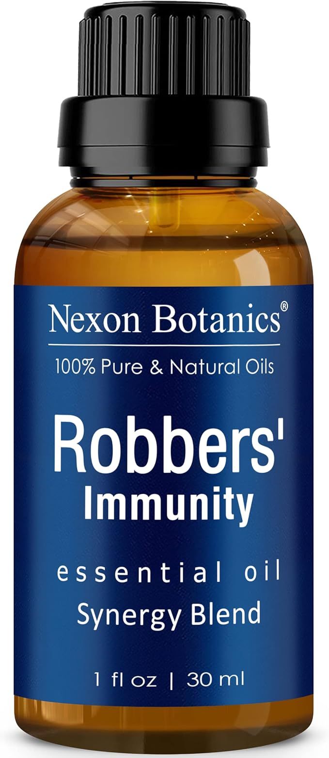Robbers' Immunity Essential Oil Blend 30 ml - Immune Boost Aromatherapy for Diffusers - Natural Shield Against Impurities - Nexon Botanics