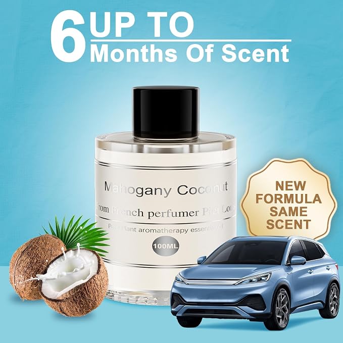 Amor Lyris 3.5OZ/100ml Large Car Air Freshener Refill, CO01/Dedicated Perfume Long Lasting Air Fragrance Essential Oil Diffuser 6 Months, Car Diffuser Refill Made of Natural Plant Extracts