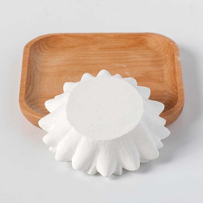 Plant Therapy Passive Sunflower Essential Oil Diffuser – No Heat or Water Needed – Natural Aromatherapy Diffuser for Home, Office, Travel – Elegant Ceramic & Wood Design