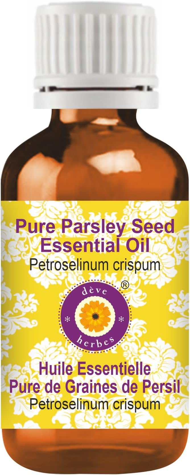 dève herbes Parsley Seed Essential Oil (Petroselinum crispum) Pure | Non-Sticky | Non-Greasy | Lightweight | Men & Women | All Skin Types | Steam Distilled 30ml (1 oz)