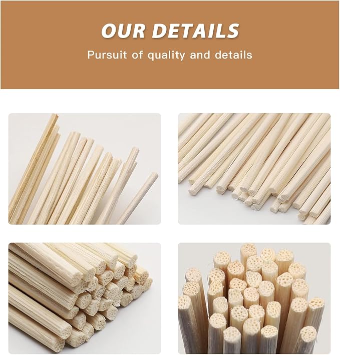 MYSTICHOME 16PCS Natural Reed Diffuser Sticks - Strong Scent for Large Rooms, Bathroom & Bedroom. Ideal Housewarming Gift, Coffee Table Decor, Black+True Set