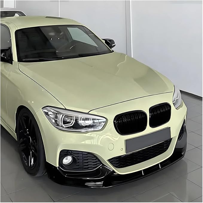 Front Bumper Lip Splitter Diffuser Body Kit Spoiler Guard Accessories For BMW 1 Series F20 F21 LCI M-Sport 2015-2019 MP(Gloss Black Lip)