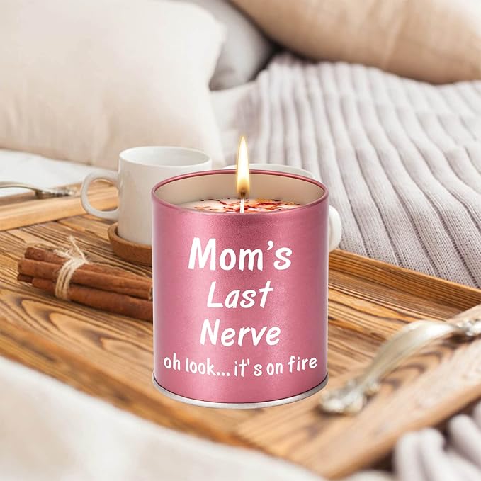 Gifts for Mom Birthday from Daughter Son, Christmas Stocking Stuffers Gifts for Mom Present Mothers Day Great ldeas Funny Unique New Mother Thanksgiving Adoptive 9oz Scented Candle