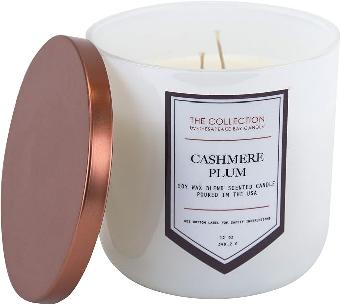 Chesapeake Bay Candle The Collection Two-Wick Scented Candle Cashmere Plum Medium Jar