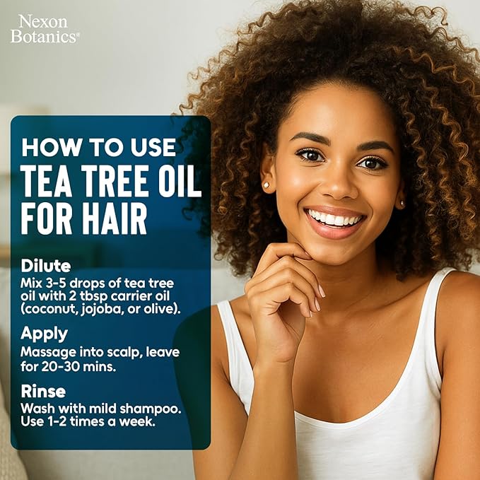 Organic Tea Tree Essential Oil 30 ml - Pure, Natural Oils for Aromatherapy, Diffusers, DIY, Candle and Soap Making Scent - Nexon Botanics