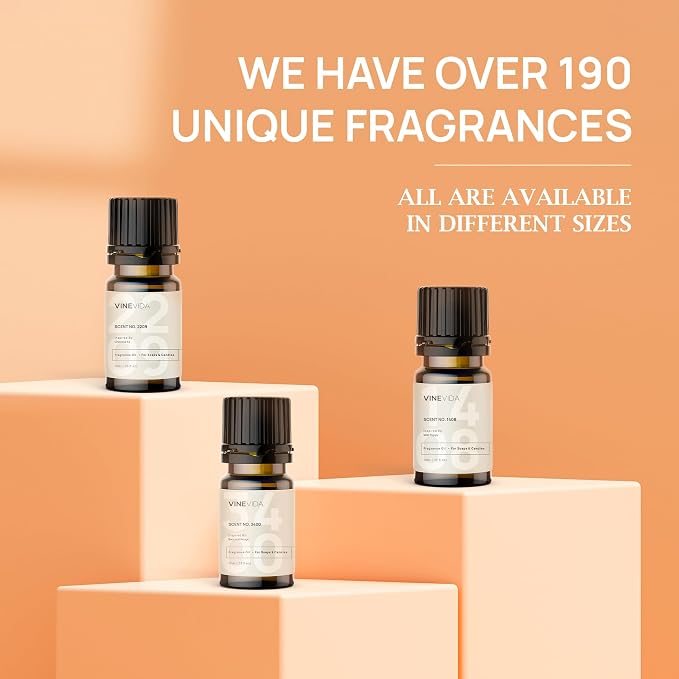 VINEVIDA [0.33oz] Scent No.1204 Fragrance Oil - Made in USA Candle Scents - Natural Candle Fragrance Oil