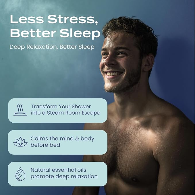 Body Restore Shower Steamers Aromatherapy 6 Pack – Fathers Day Gift for Dad, Birthday Gifts for Women & Men, Spa Stress Relief & Relaxation Self Care Gifts – Premium Clarity Essential Oil Tablets