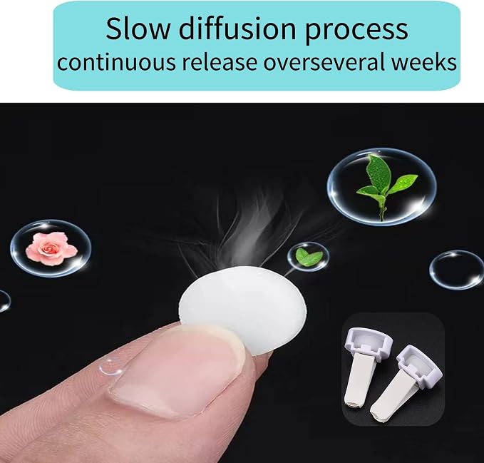 Car Air Freshener Refills, 30 Pcs Individual Package Car Air Vent Clip Replacement Pads Solid Fragrance Scent Air Freshener Refill Tablets (Rose+Tangerine+Fragrans)