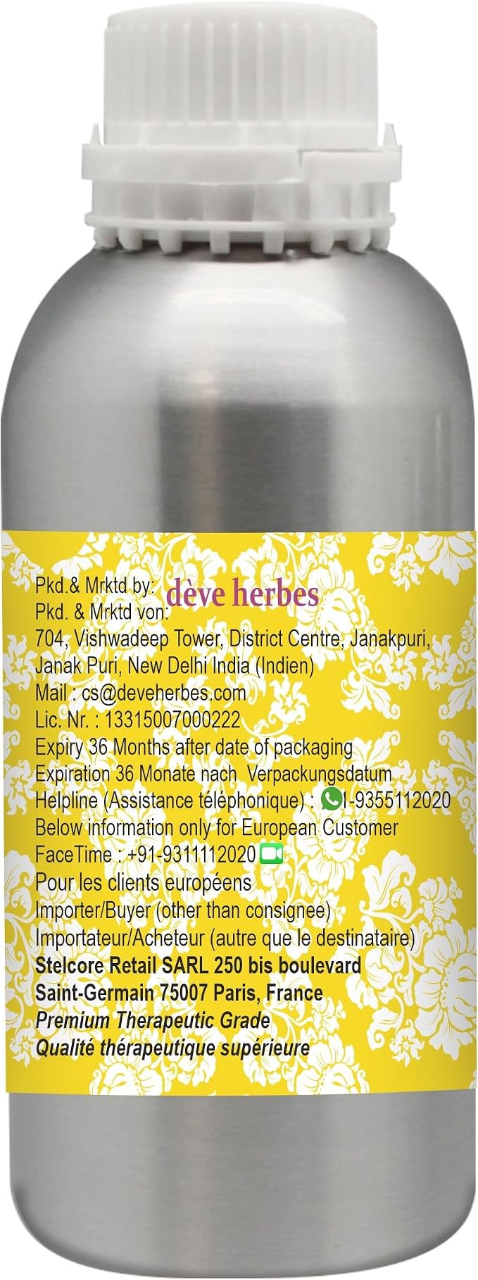 dève herbes Sweet Wormwood Essential Oil (Artemisia annua) Pure | Non-Sticky | Non-Greasy | Lightweight | Men & Women | All Skin Types | Steam Distilled 1250ml (42 oz)
