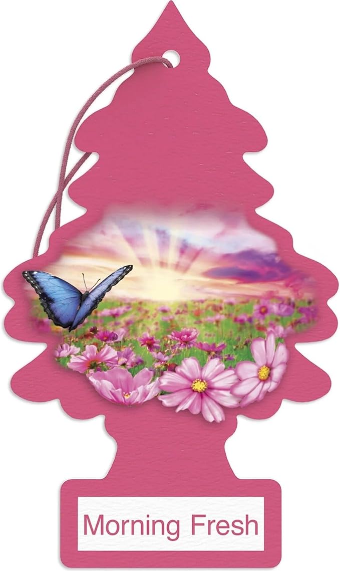 LITTLE TREES Car Air Freshener | Hanging Paper Tree for Home or Car | Morning Fresh | 3 Pack