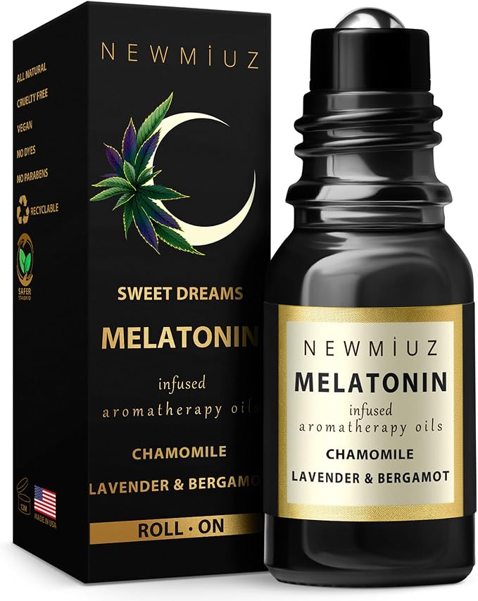 Melatonin Deep Sleep Essential Oil Roll On Calming Aromatherapy Stick Lavender Bergamot Frankincense Chamomile Relaxation Anti Stress Gifts Women Men