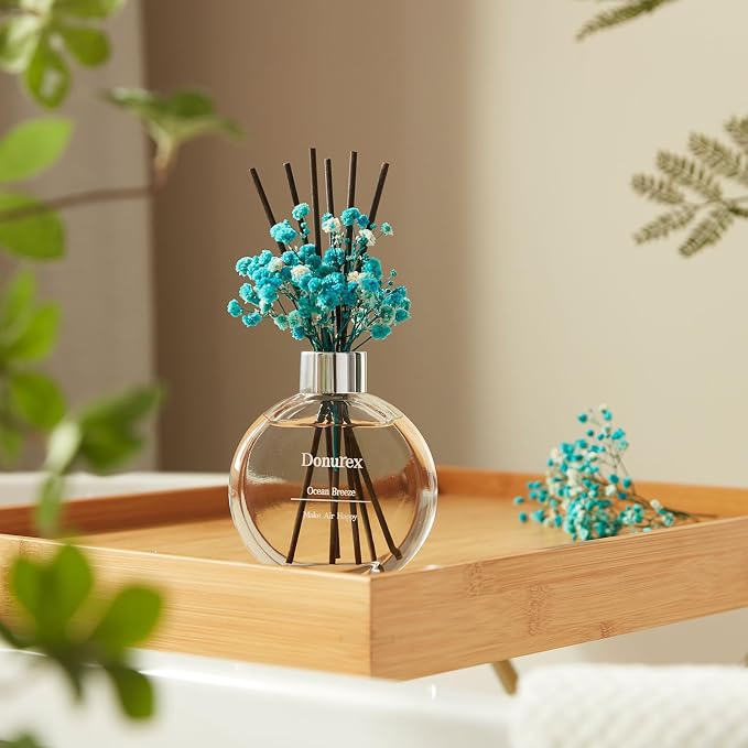Flower Reed Diffusers for Home with Ocean Breeze