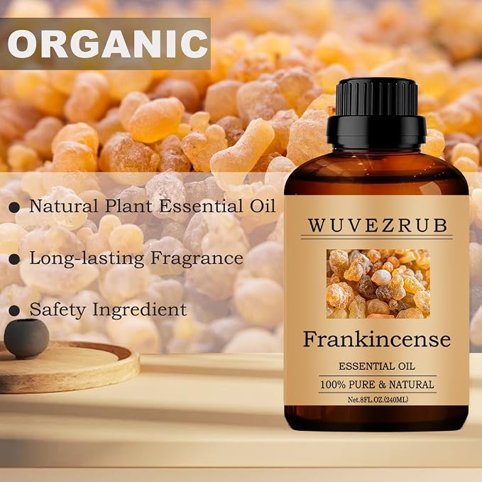 Frankincense Essential Oil 240ML, 100% Pure and Natural for Aromatherapy Diffuser - 8 Fl Oz