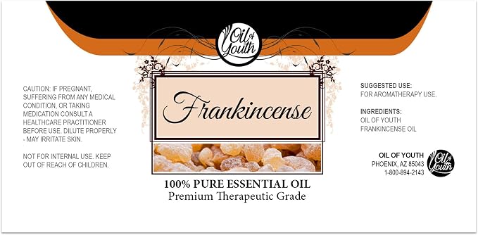 Oil of Youth Frankincense Essential Oil 8 oz – Pure & Therapeutic Grade Frankincense Essential Oil