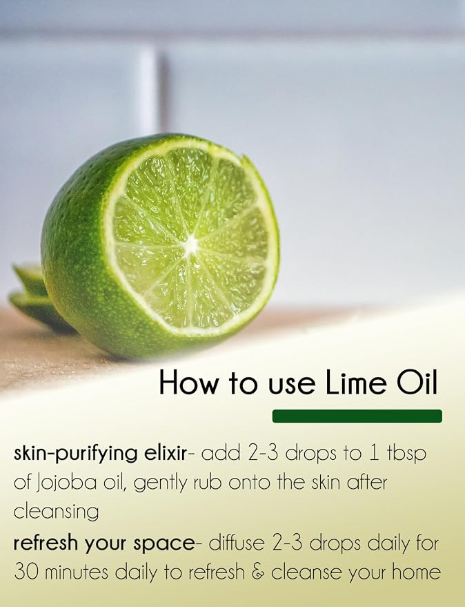 Lime Essential Oil - 16 fl oz - Aluminum Bottle - 100% Essential Oil - GreenHealth