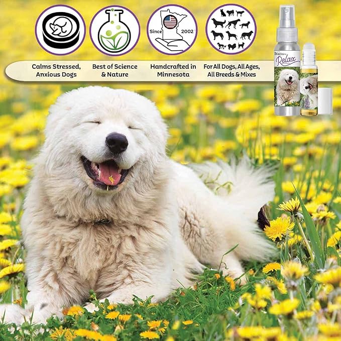 The Blissful Dog Great Pyrenees Relax Dog Aromatherapy Spray for Your Dog's Anxiety