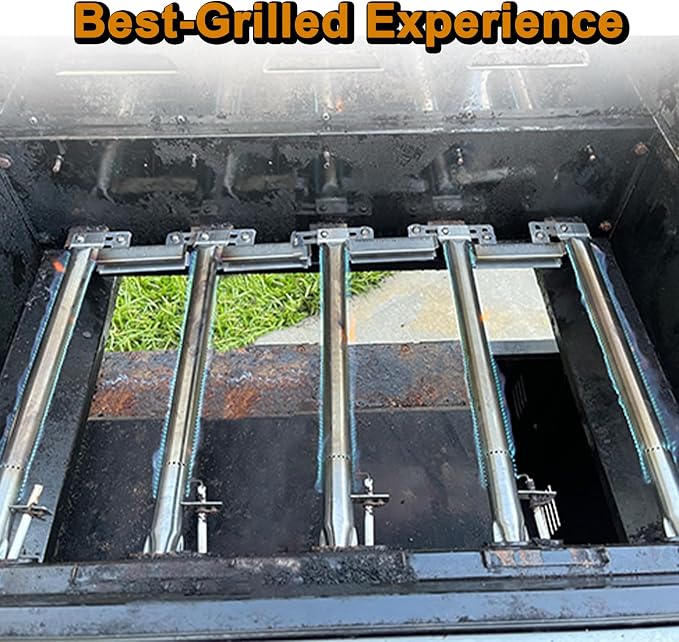 GR2210601-MM-00 Burner Grill Replacement Parts for Members Mark 5 Burner Grill Parts SAMS Club Rankam GR2210601 16261 Gas Grill Burner Tubes Stainless Steel 17.5 Inch GR2210601MM00 Grill Tubes