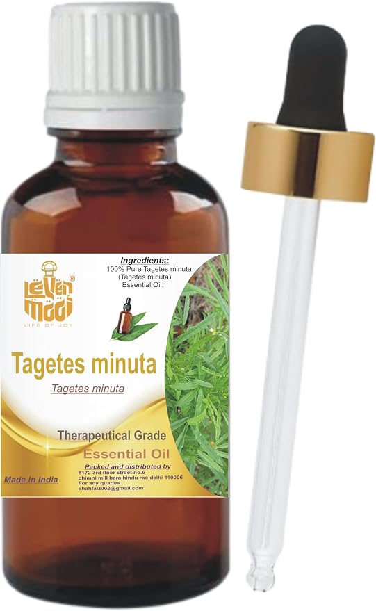 LEVENMOOI TAGETES MINUTA (Tagetes Minuta) Pure & Natural Therapeutic Grade Essential Oil Glass with Dropper (30ml)