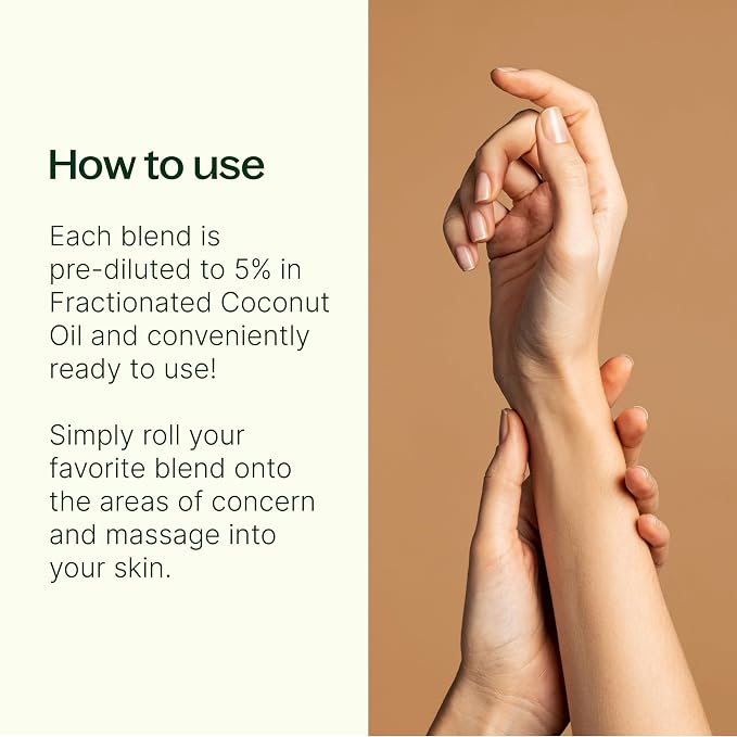 Plant Therapy Pain Support Essential Oil Roll On Blend Set, 10 mL (1/3 oz) Each of Ache Away, Rapid Relief & Tension Relief, Pure, Pre-Diluted, Essential Oil Blends