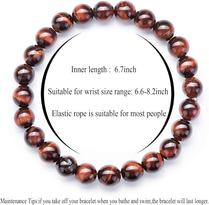 Men Women 8mm Natural Stone Lava Rock Diffuser Bracelet Elastic Yoga Agate Beads Bracelet Bangle
