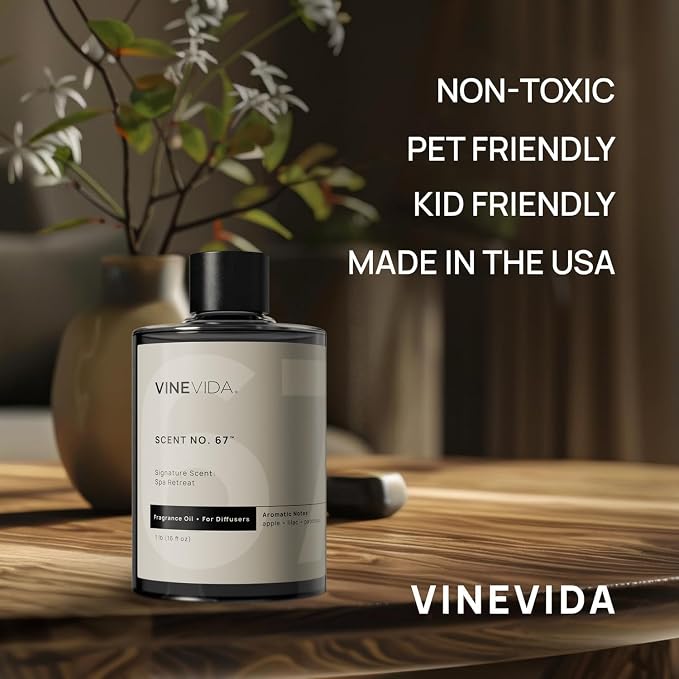 VINEVIDA [16 Fl Oz] Spa Retreat Fragrance Oil for Cold Air Diffusers - Essential Oils for Diffuser Oil Refill & Air Freshener Room Spray