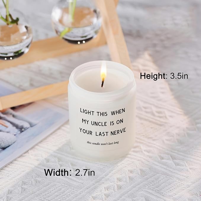 Funny Aunt Gift Ideas - Mother’s Day Gifts for Aunt, Humor Birthday Gifts for Auntie Future New Aunt Candle Present from Niece or Nephew, Best Aunt Ever Gift