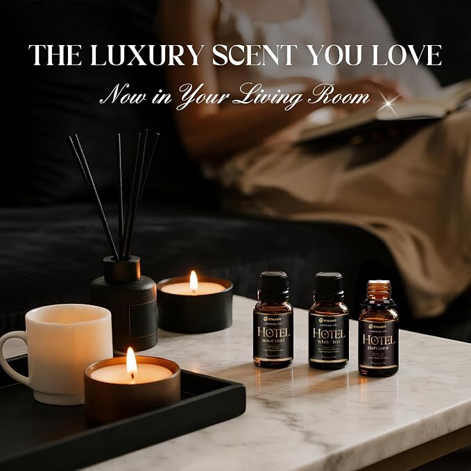 Hotel Collection Diffuser Oil, My Way, Westin, Midnight in Miami, Inspired by The Most Popular 5-Star Hotel Scents, Fragrance Oil Set 6 * 10 ml