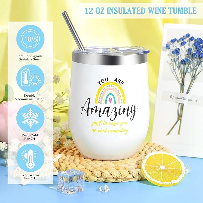 Birthday Gifts for Women, Ocean Scented Relaxing Spa Gift Baskets for Women Mom Her Wife Sister Friends Coworker Employee, Self Care Bath and Body Gift Set for Mothers Day Birthday Inspirational Gift