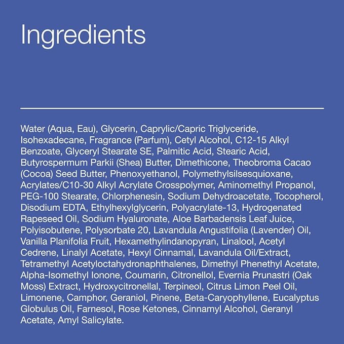 Bath & Body Works Lavender Vanilla Aromatherapy Body Cream, Ultimate Hydration Moisturizer with Shea Butter & Hyaluronic Acid for Dry Skin, 8 fl oz - 1 Pack