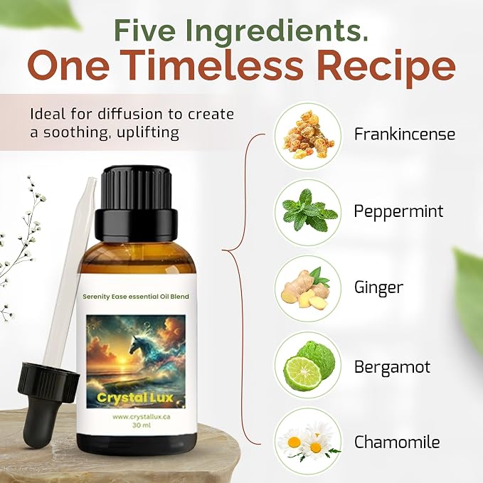 Serenity Ease Essential Oil Blend by Crystal Lux