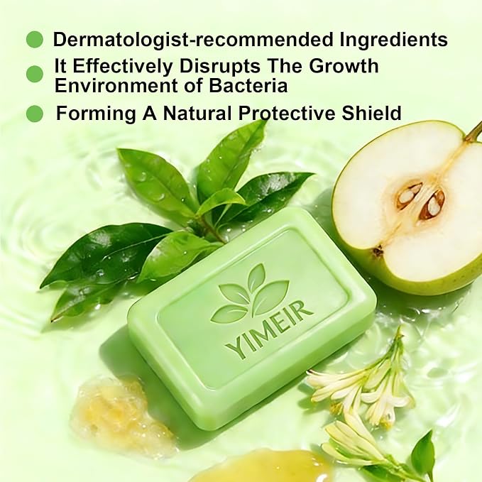 Tea Tree Oil Soap Handmade, About 4.5Oz, Tea Tree Soap Bar for Face & Body - Acne Treatment, Deep Cleansing for Oily & Sensitive Skin, Antibacterial & Soothing Bath Washing Soap Home & Outdoor Use