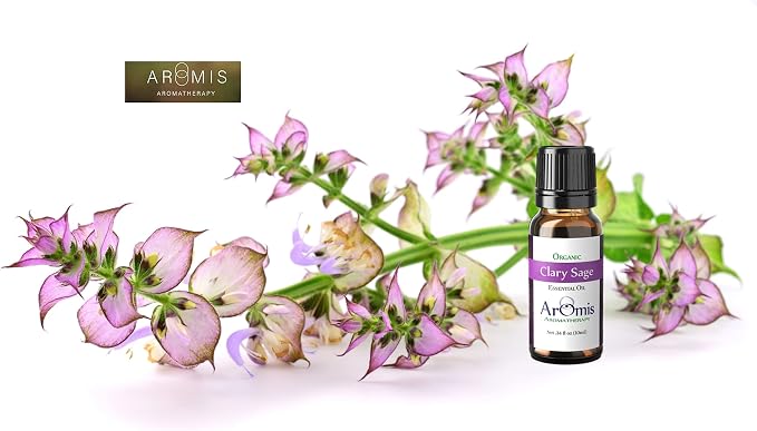 ArOmis Clary Sage Essential Oil - 100% Pure Therapeutic Grade - Undiluted, Premium Oil - 150 Micron Filtered, Perfect for Aromatherapy Diffusers (10ml / .34 fl oz)