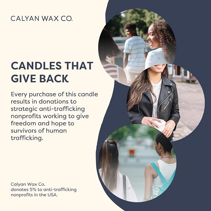 Calyan Wax Co. Rose & Peony 2 Wick Scented Candle - 37 Hour Burn - Luxury Clean Soy Wax Candles - Long Lasting Large Glass Jar Candle for Home - 8.8oz