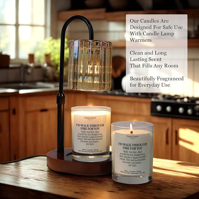 Cedar Crate Market Friend Candle Gift – Lavender Citrus Scented Soy Candle, Hand Poured in USA, Premium Gift Box, Long Lasting 60+ Hour Burn, Clean Burn Cotton Wick, Birthday Gifts for Women