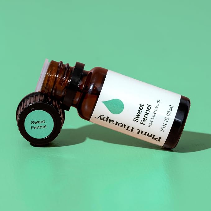 Plant Therapy Sweet Fennel Essential Oil 10 mL (1/3 oz) 100% Pure, Undiluted, Aromatherapy for Attention, Focus, and Digestive Discomfort