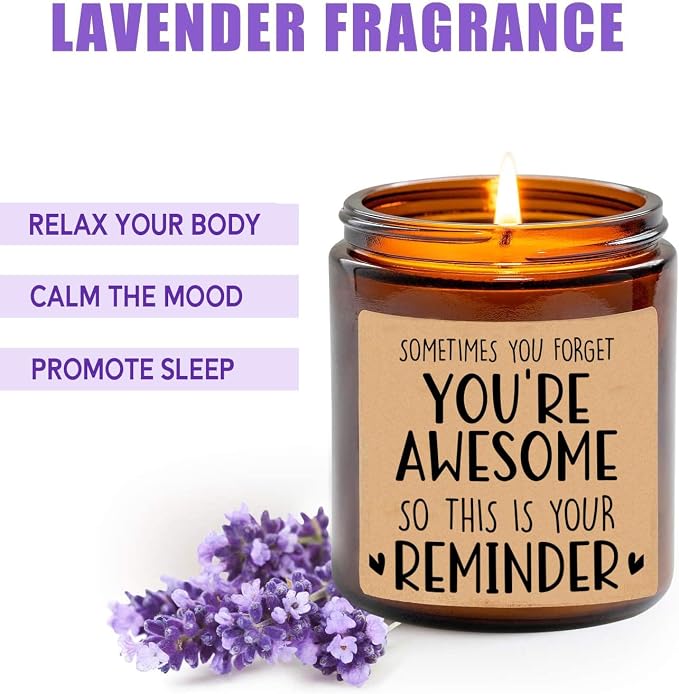 Sometimes You Forget You're Awesome Candle - Best Friend Gift - Birthday Gift - Gifts for Coworkers - Inspirational Gifts for Women - Candle Gifts for Her