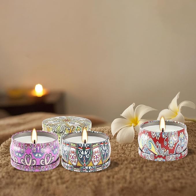 YOROXRG 24Pack Scented Candles,Soy Wax Jar Candles,Aromatherapy Candles for Home 2.5 OZ Scented Candles for Mom for Christmas Candles, Birthday, Thanksgiving, Mother's Day,Valentine'sDay