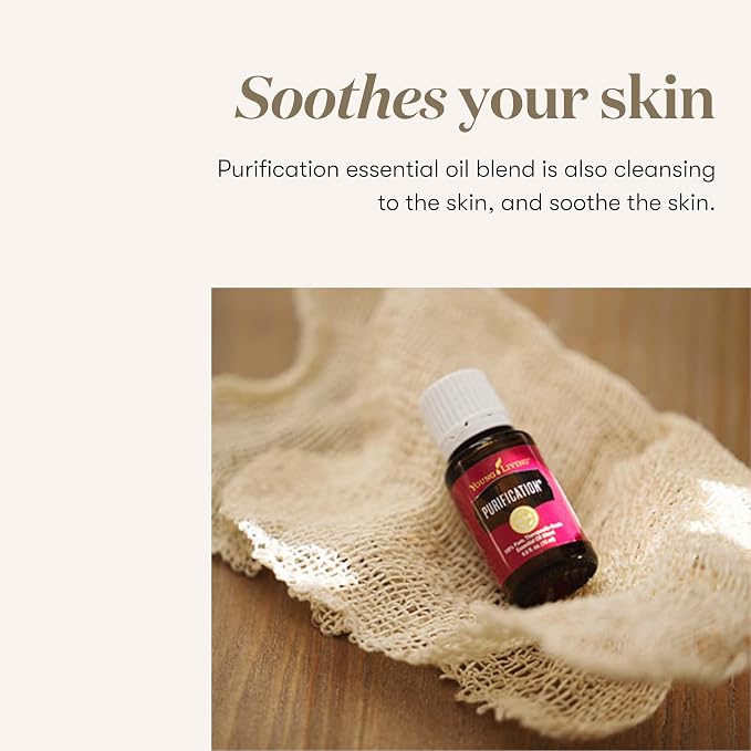 Young Living Purification Essential Oil 15ml | Soothing to Your Skin for Everyday Irritations | Laundry Boosting & Scent Neutralizing | Aromatherapy Diffuser & Freshener for Home