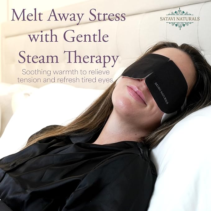 Spa Gift Set for Women – Lavender Aromatherapy Shower Steamers, Sugar Scrub, 24K Gold Eye Masks & Steam Eye Mask | Self Care & Relaxation Gift Box for Stress Relief at Home