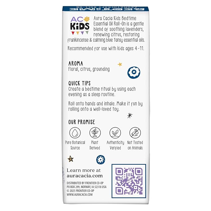 Aura Cacia Kids Bedtime Aromatherapy Roll-On, 0.31 FZ