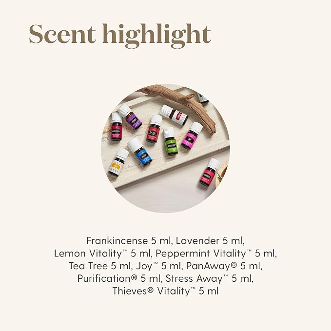Young Living Everyday Oils Essential Oil Collection | 10 Popular Essential Oils & Blends | 5ml Each | Supports Wellness, Relaxation, Skin Care, Aromatherapy, and Overall Well-Being
