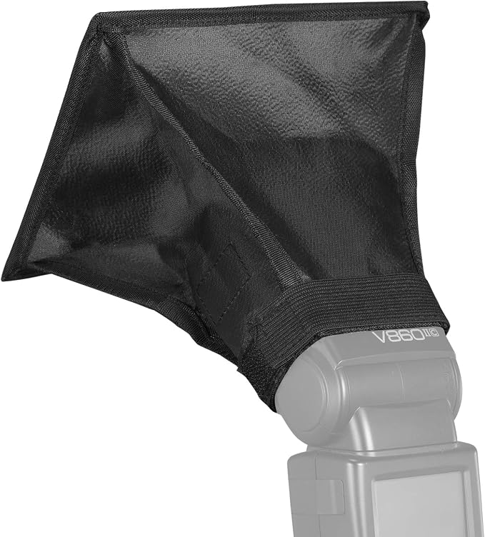 6x7 Mini Flash Diffuser Light Softbox | Universal Collapsible Mini On-Flash Softbox with Storage Pouch for Canon Nikon Sony Godox NEEWER Camera Flash and Speedlights